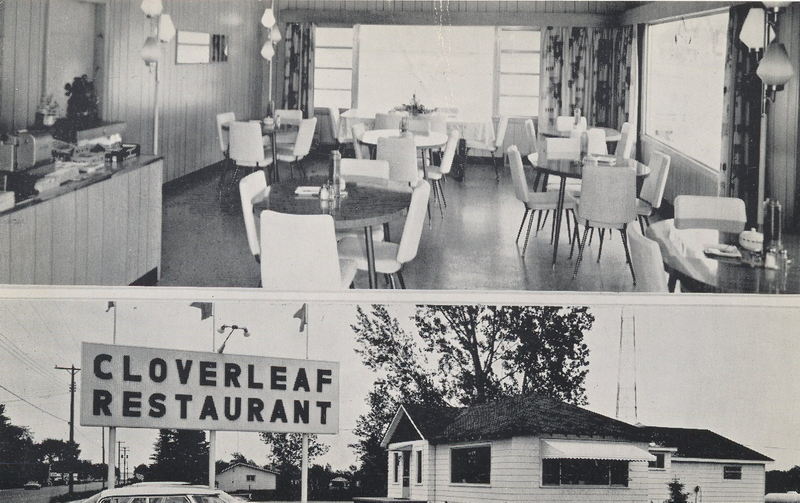 Cloverleaf Restaurant - Vintage Postcard (newer photo)
